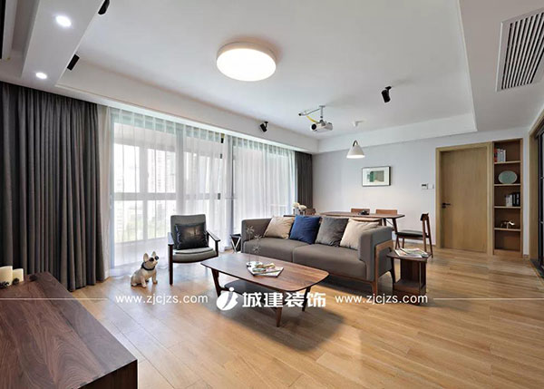 初陽暮色，138㎡簡(jiǎn)約北歐，鎖住家的原味