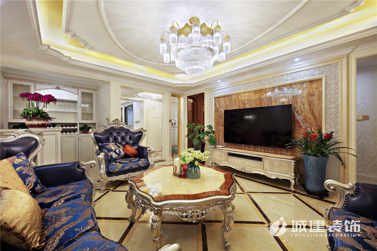 杭州河濱公寓200方別墅裝修案例