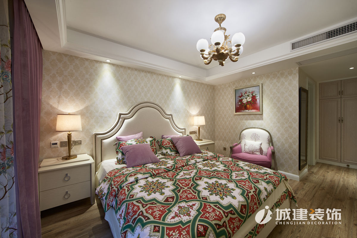 花園府150㎡四室美式家裝效果圖