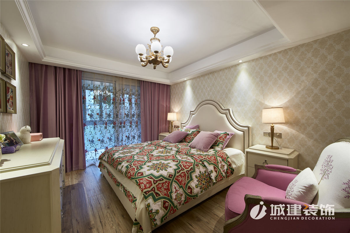 花園府150㎡四室美式家裝效果圖