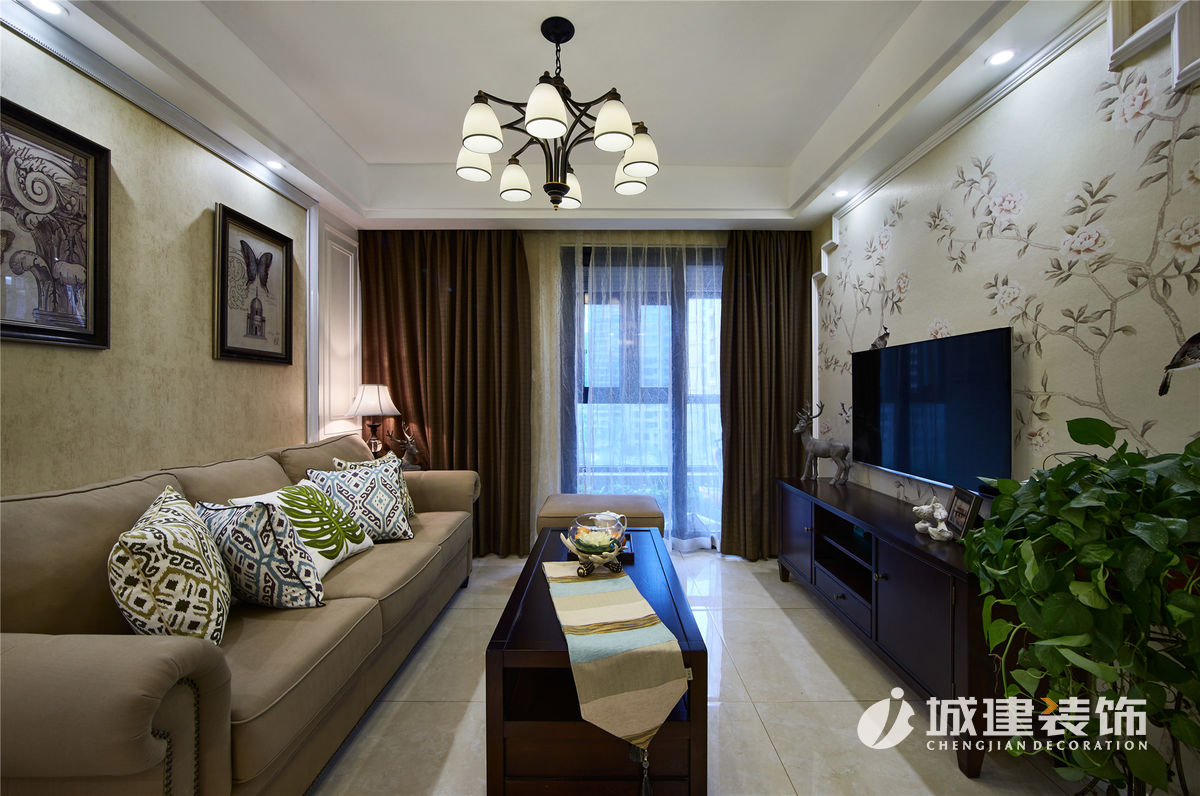 協(xié)安紫郡90方簡(jiǎn)美裝修案例