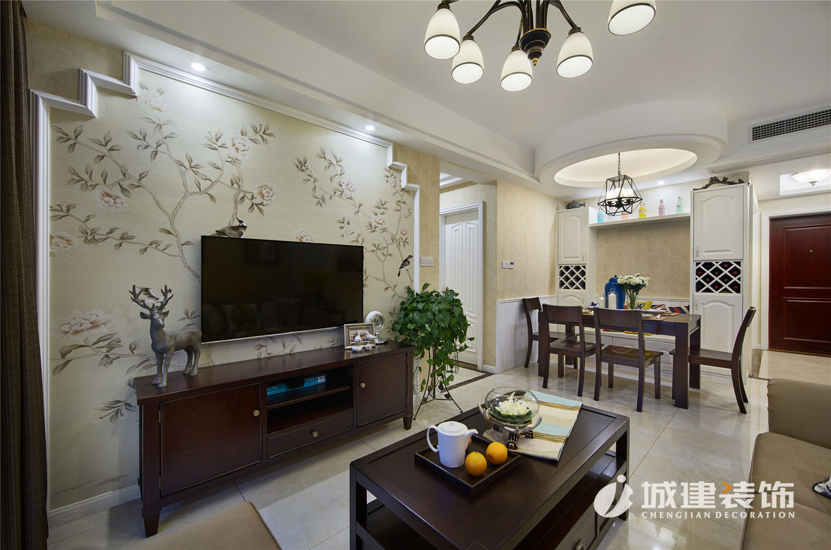 協(xié)安紫郡90方簡(jiǎn)美裝修案例