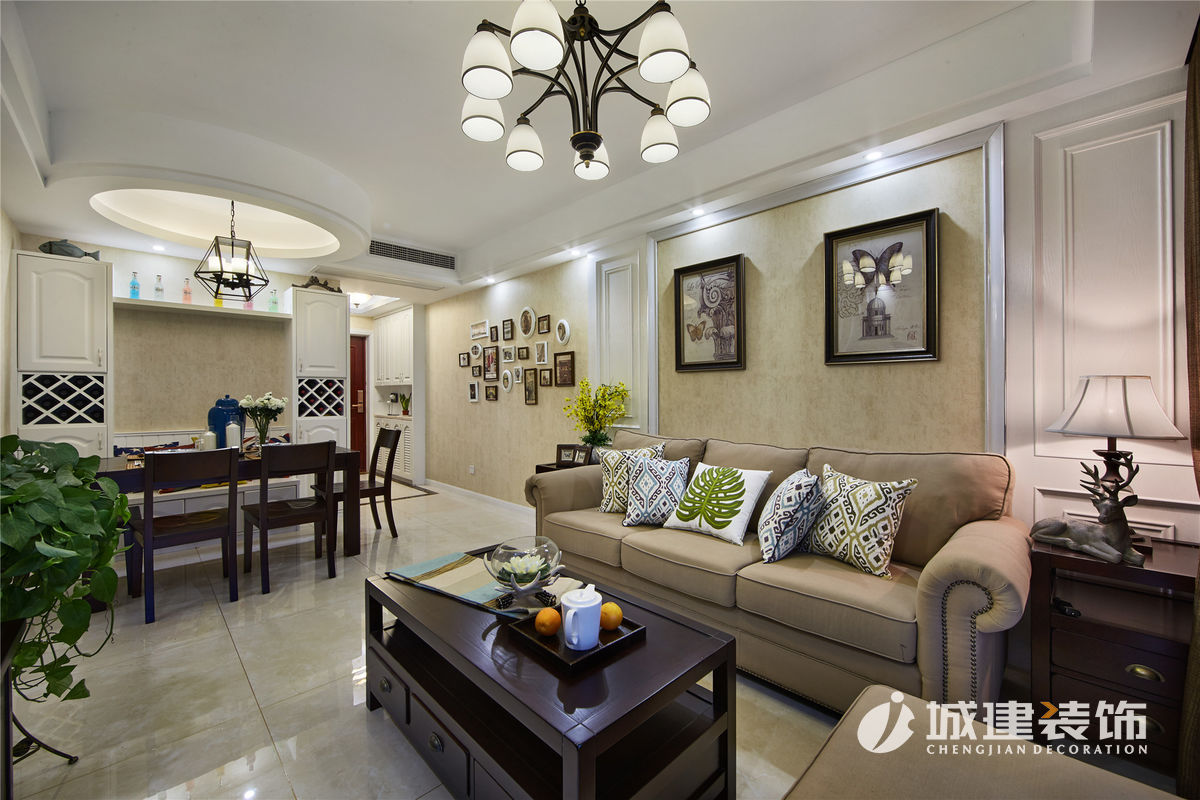 協(xié)安紫郡90方簡(jiǎn)美裝修案例