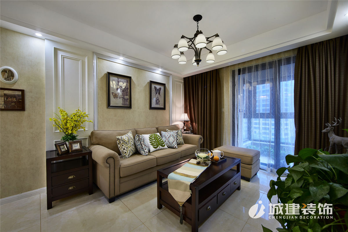 協(xié)安紫郡90方簡(jiǎn)美裝修案例