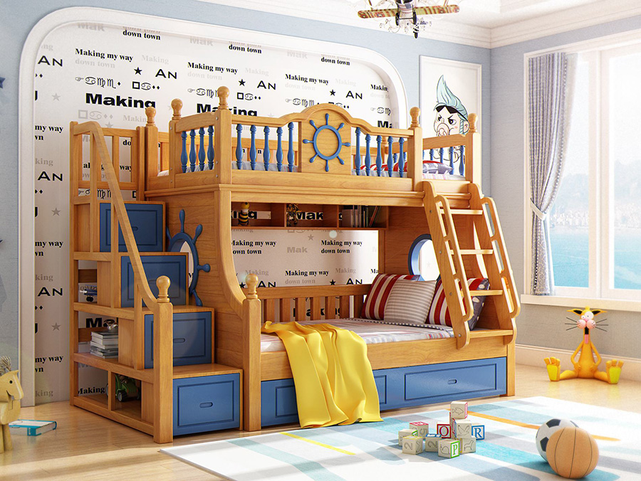 上下鋪兒童床選購知識(shí)，打造溫馨安全的專屬空間